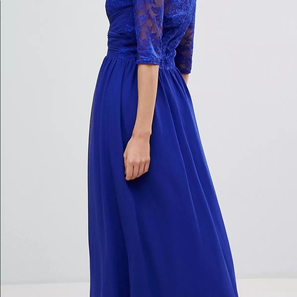 Little Mistress Lace Maxi Dress. - Picture 2 of 3